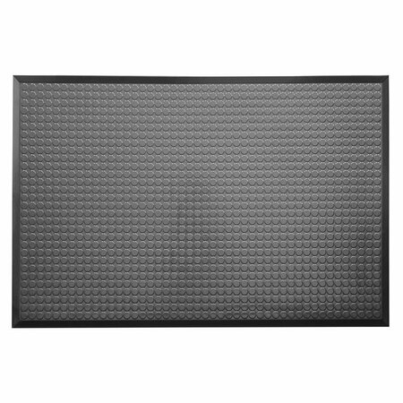 ERGOMAT Ergomat Infinity Smooth Black 3ft x 3ft Anti-Fatigue Floor Mat INS0303-BK